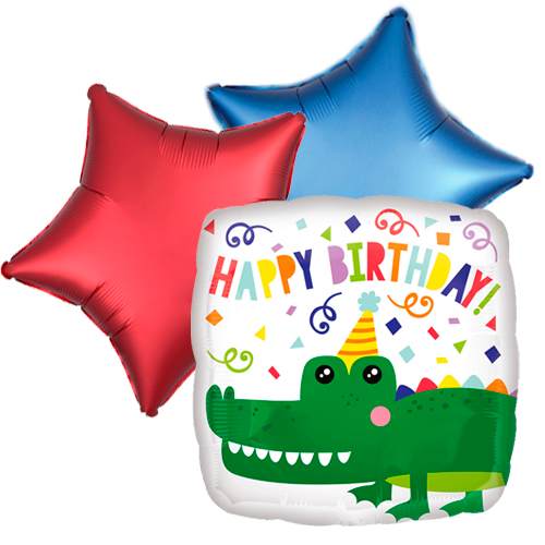 DeBallonnensite gator ballontoefje happy birthday