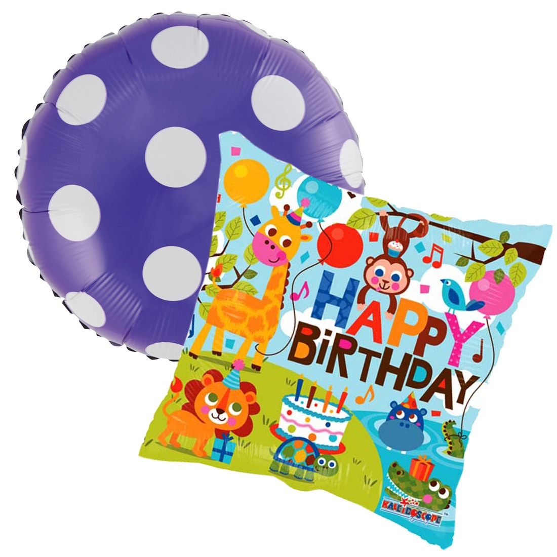 Ballon duo happy birthday jungle