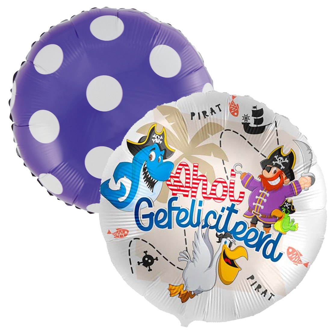 Ballon duo ahoi gefeliciteerd