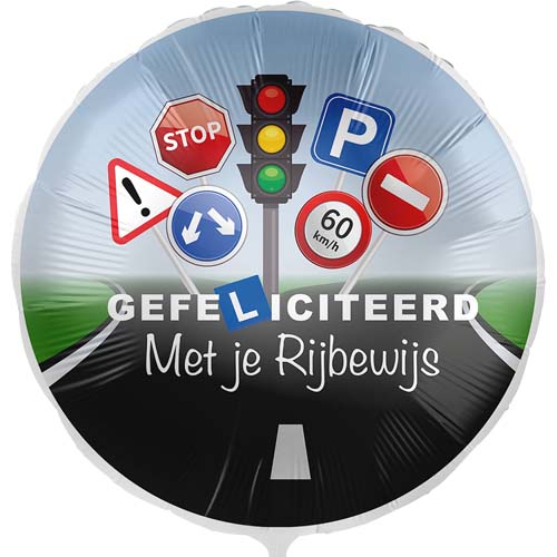 gefeliciteerd Rijbewijs ballon